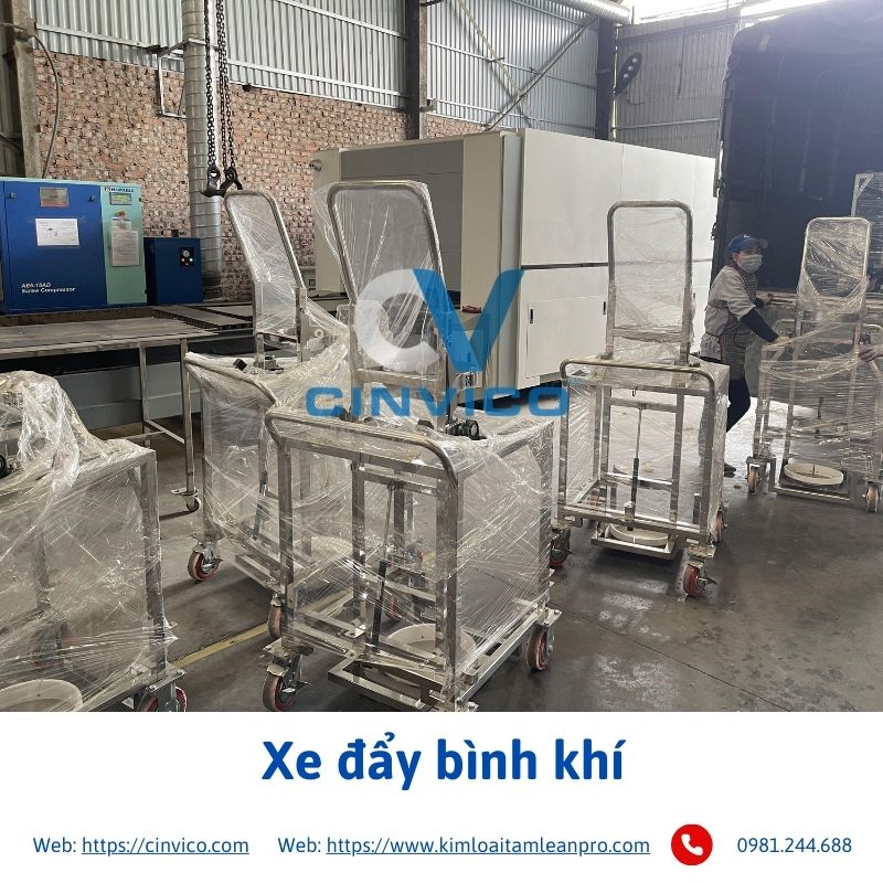 Xe đẩy bình khí