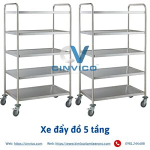 Xe đẩy đồ 5 tầng