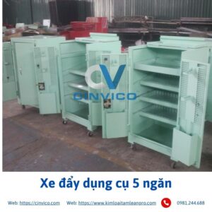 Xe đẩy dụng cụ 5 ngăn