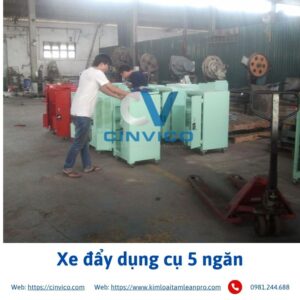 Xe đẩy dụng cụ 5 ngăn