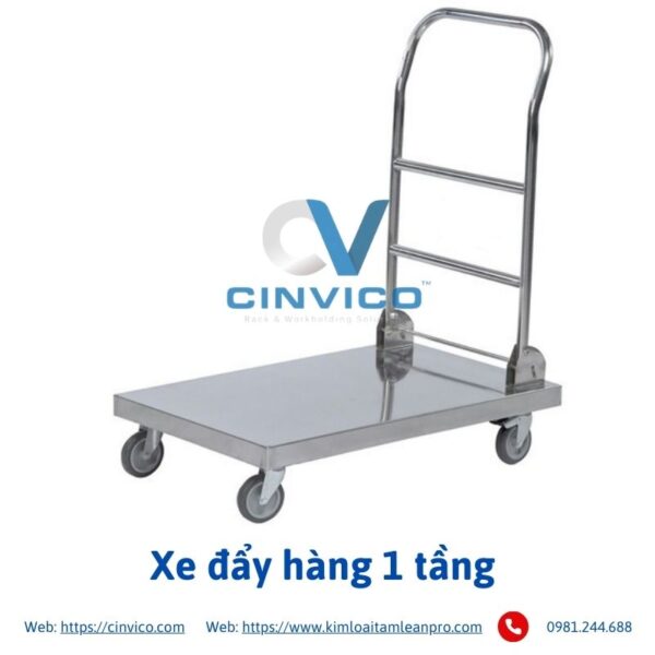 Xe đẩy hàng 1 tầng