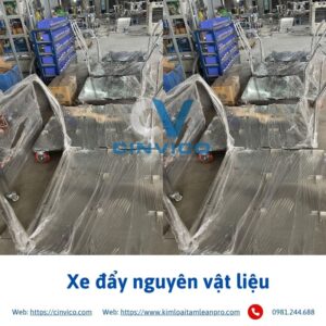 Xe đẩy nguyên vật liệu