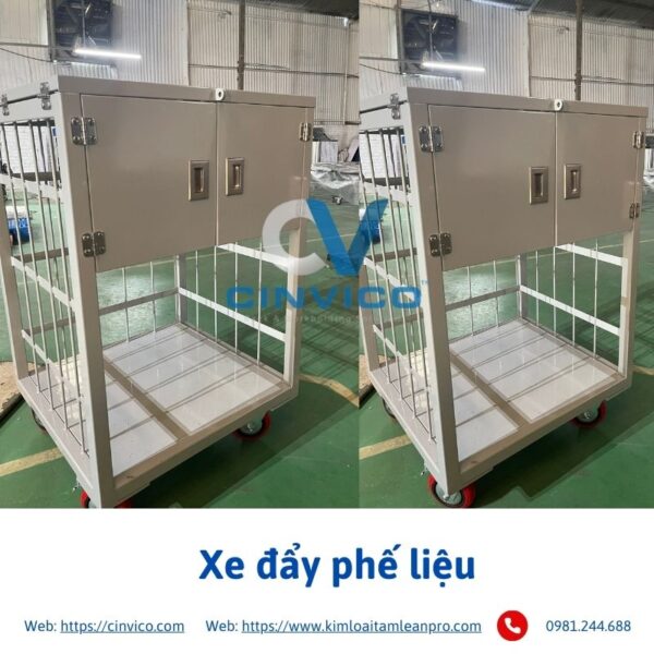 Xe đẩy phế liệu