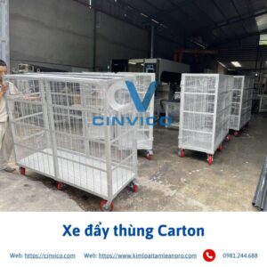 Xe đẩy thùng Carton