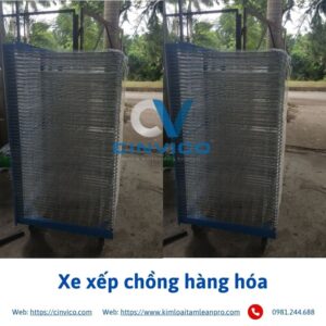 Xe xếp chồng hàng hóa