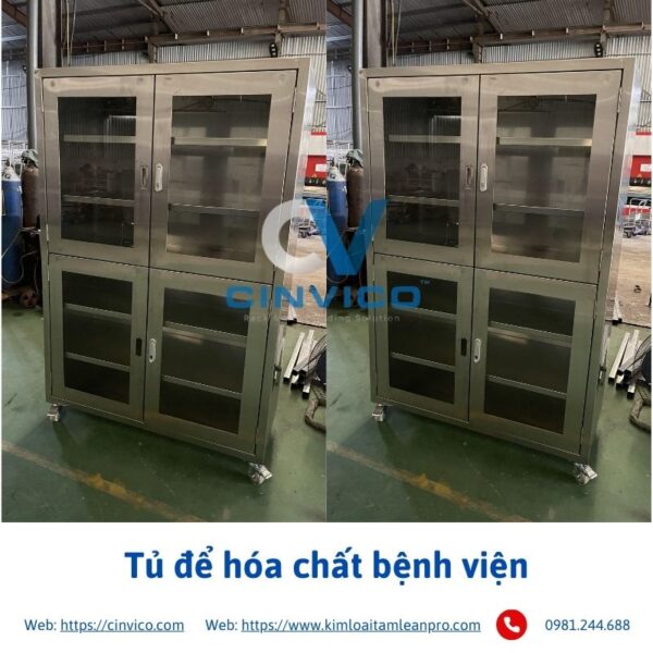 Tủ để hóa chất bệnh viện