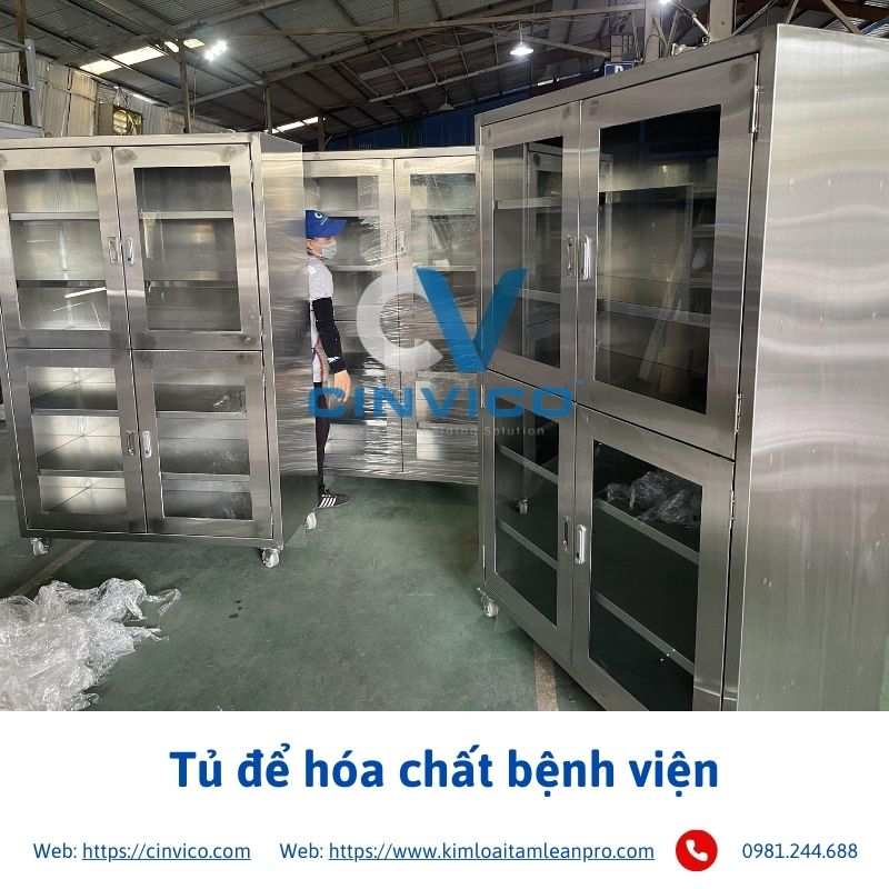 Tủ để hóa chất bệnh viện