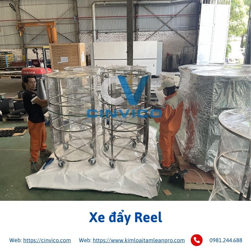 Xe đẩy Reel Inox