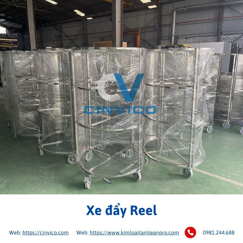 Xe đẩy Reel Inox