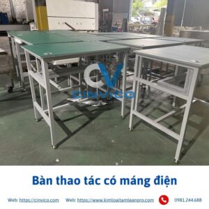 Bàn thao tác có máng điện