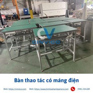 Bàn thao tác có máng điện