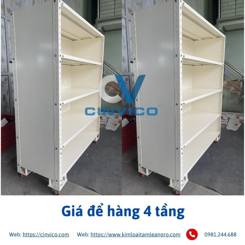 Giá để hàng 4 tầng