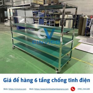 Giá để hàng 6 tầng chống tĩnh điện