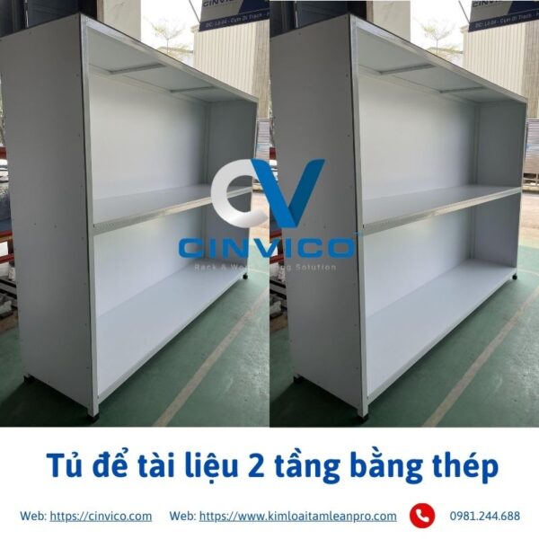 Tủ để tài liệu 2 tầng bằng thép