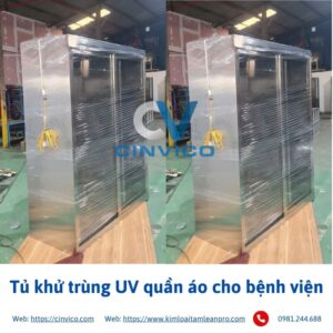 Tủ khử trùng UV quần áo cho bệnh viện