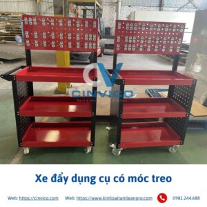 Xe đẩy dụng cụ có móc treo