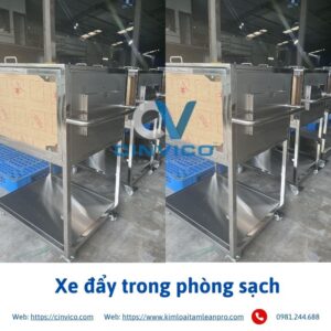 Hình ảnh xe đẩy trong phòng sạch của Cinvico