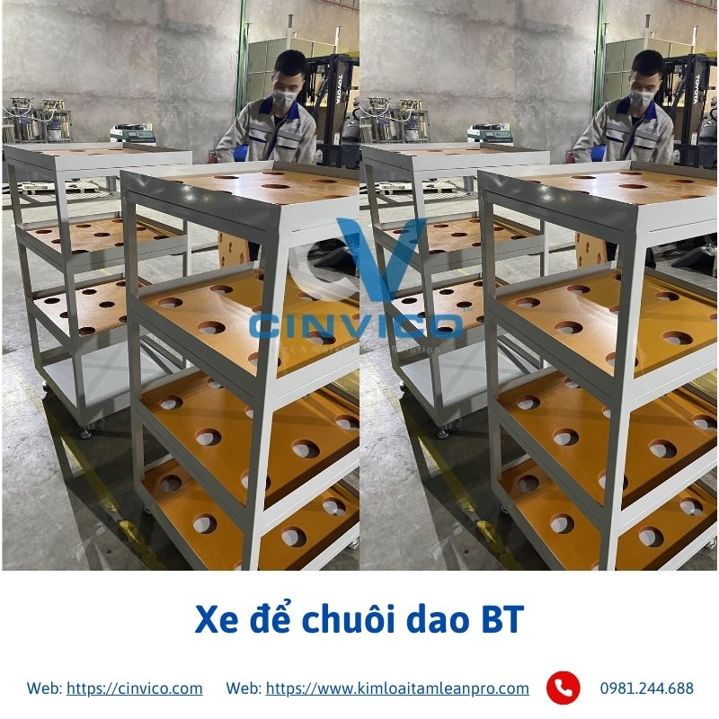 Xe để chuôi dao BT