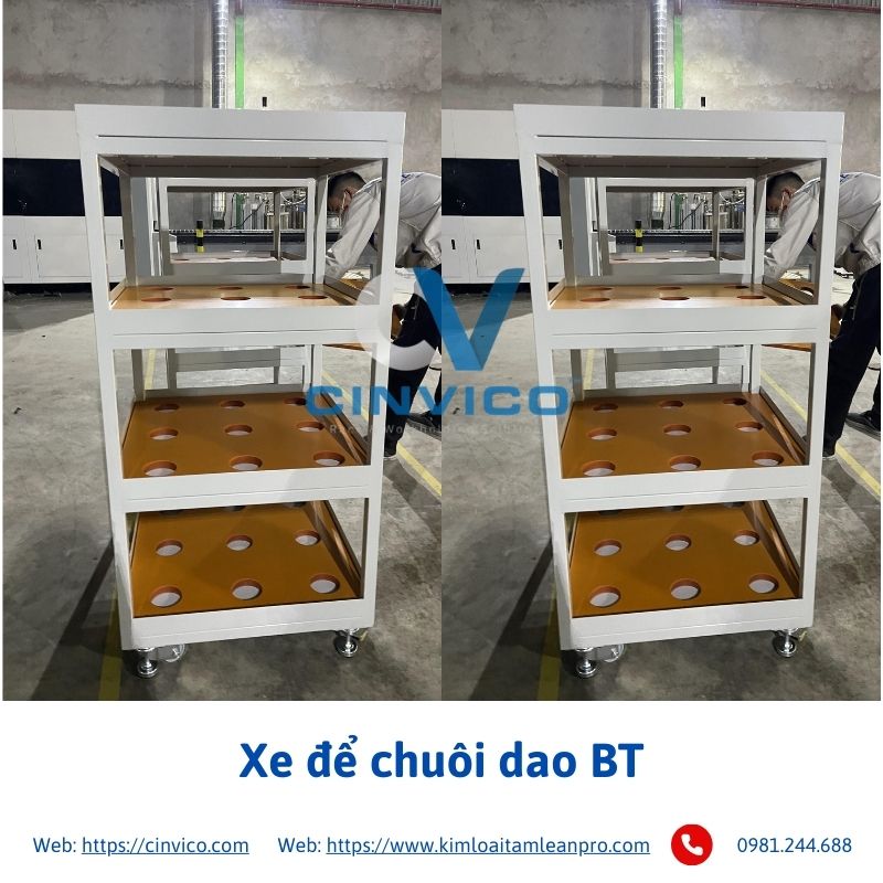 Xe để chuôi dao BT