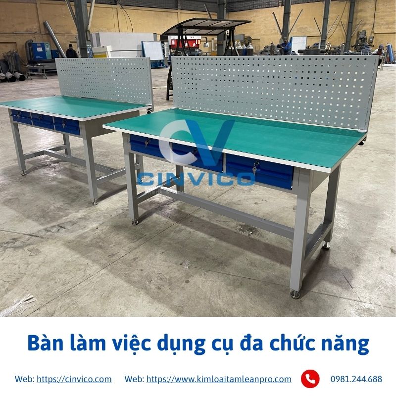 Bàn làm việc dụng cụ đa chức năng