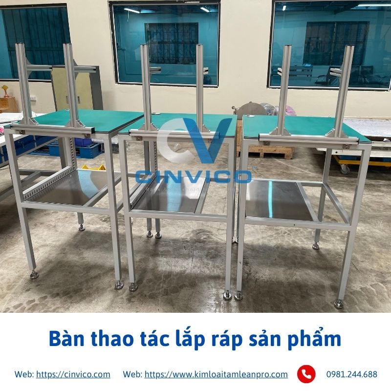 Bàn thao tác lắp ráp sản phẩm