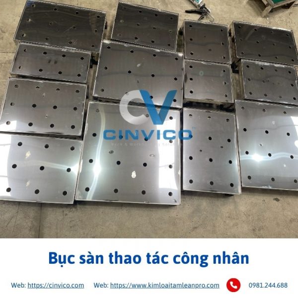 Bục sàn đứng thao tác công nhân