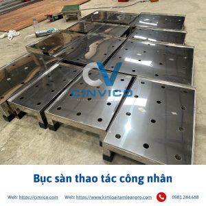 Bục sàn đứng thao tác công nhân