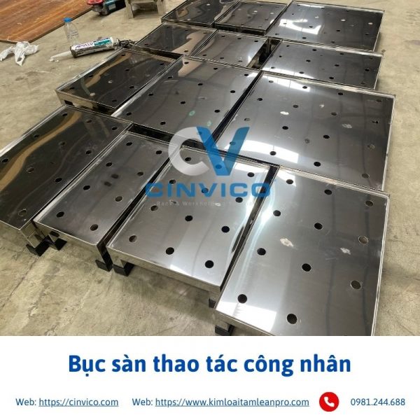 Bục sàn đứng thao tác công nhân