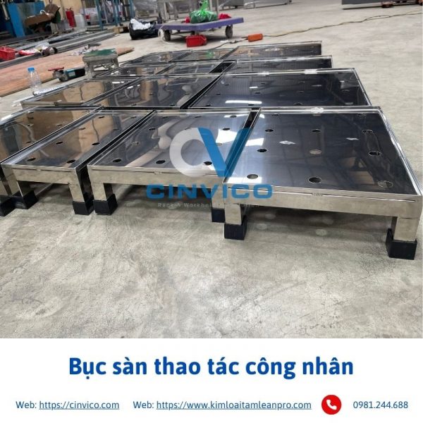 Bục sàn đứng thao tác công nhân