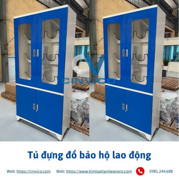 Hình ảnh thực tế tủ đựng đồ bảo hộ Cinvico