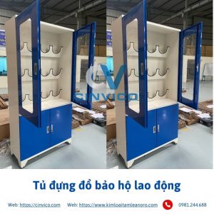 Hình ảnh thực tế tủ đựng đồ bảo hộ Cinvico