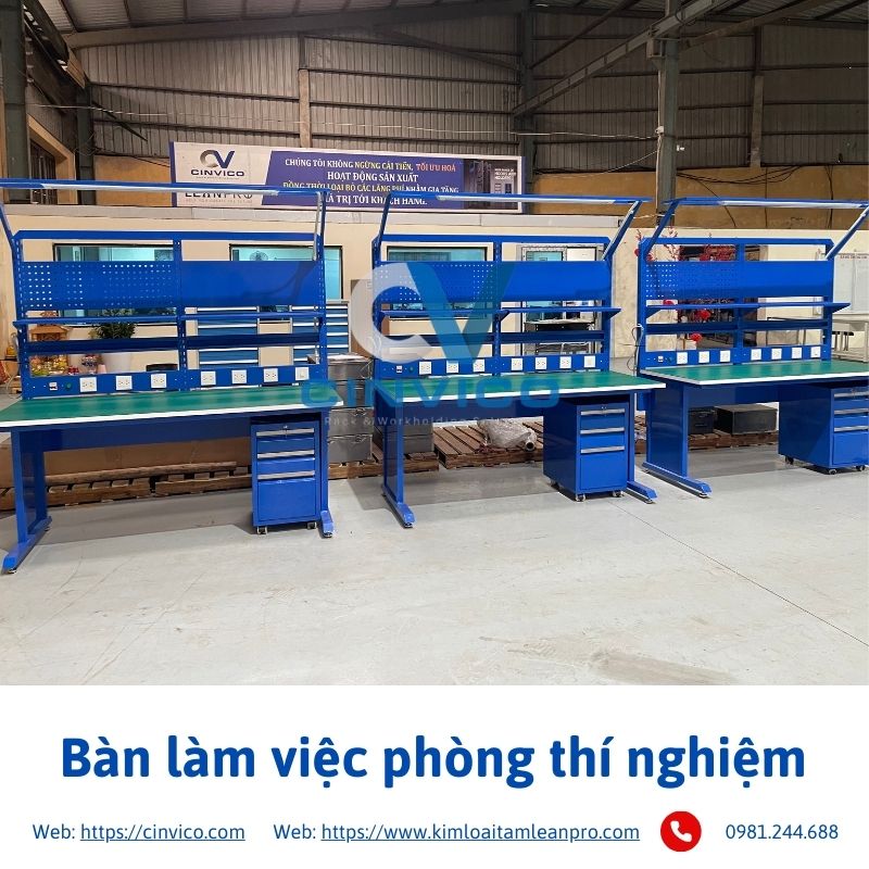 Hình ảnh bàn làm việc phòng thí nghiệm