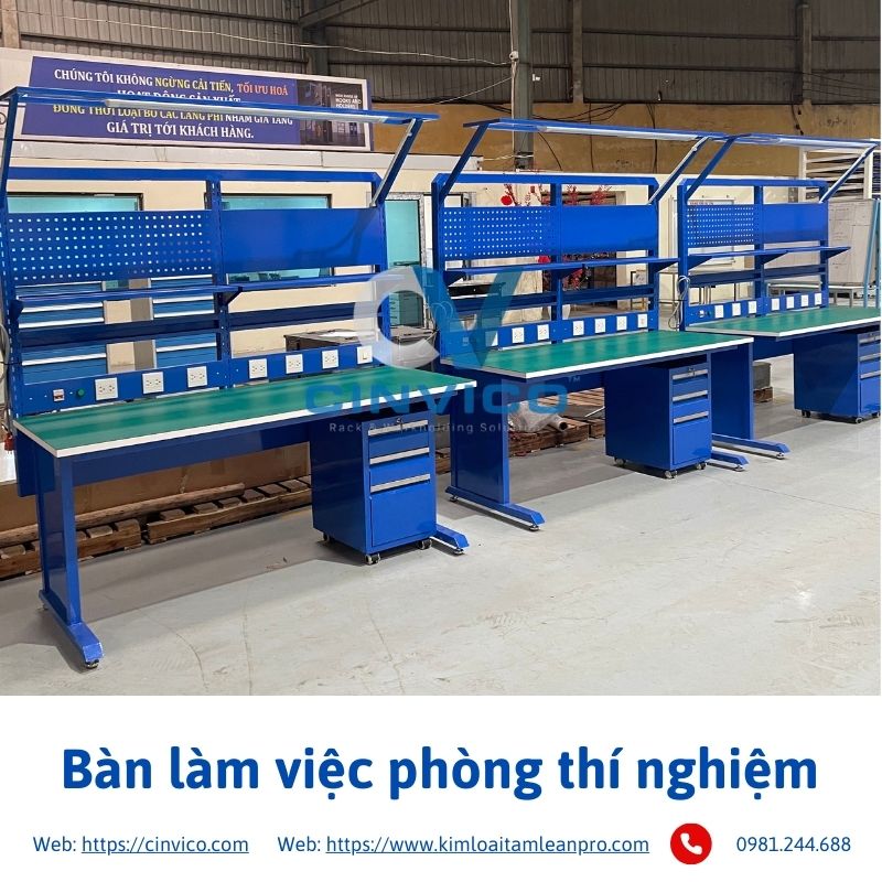 Hình ảnh bàn làm việc phòng thí nghiệm