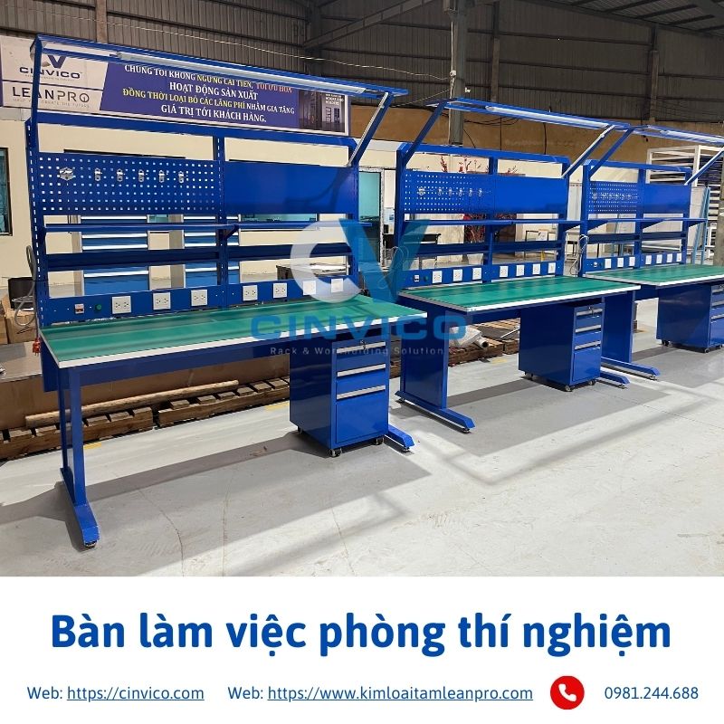 Hình ảnh bàn làm việc phòng thí nghiệm