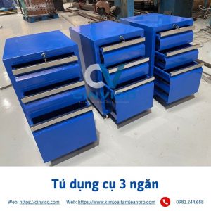 Hình ảnh thực tế sản phẩm tủ dụng cụ 3 ngăn tại Cinvico 