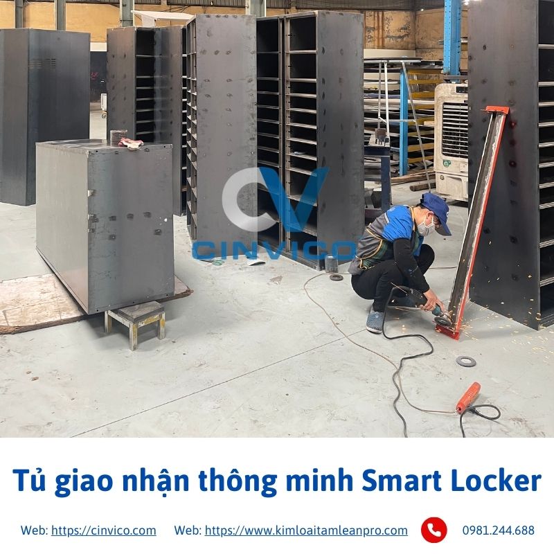 Hình ảnh thực tế sản phẩm tủ giao nhận thông minh Smart Locker