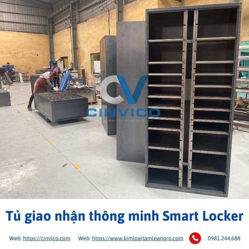 Hình ảnh thực tế sản phẩm tủ giao nhận thông minh Smart Locker