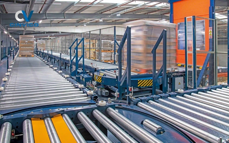 Con lăn băng tải sau khi chế tạo được sử dụng thực tế