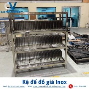 Kệ để đồ giá Inox góc chéo