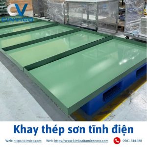 Khay thép sơn tĩnh điện góc thẳng