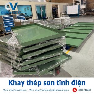 Khay thép sơn tĩnh điện Cinvico LearnPrro