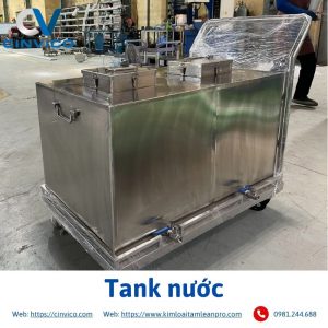 Tank nước Inox Cinvico góc ngang
