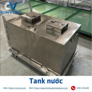 Tank nước Inox Cinvico góc chéo