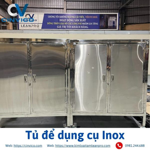 Tủ để dụng cụ Inox Cinvico