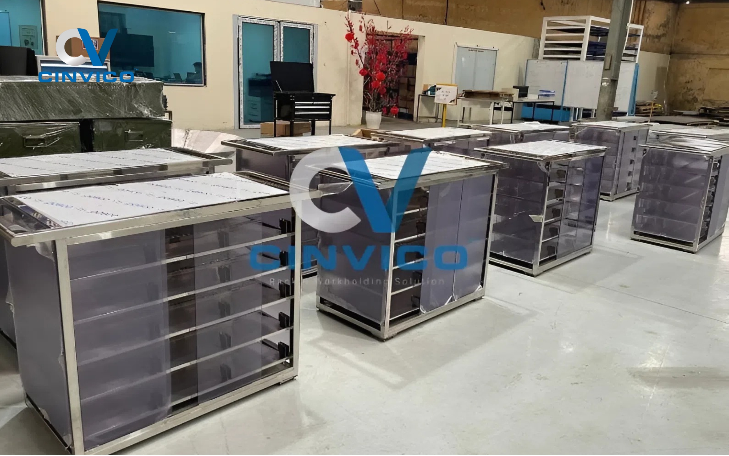 Xe chở hàng phòng sạch Cinvico