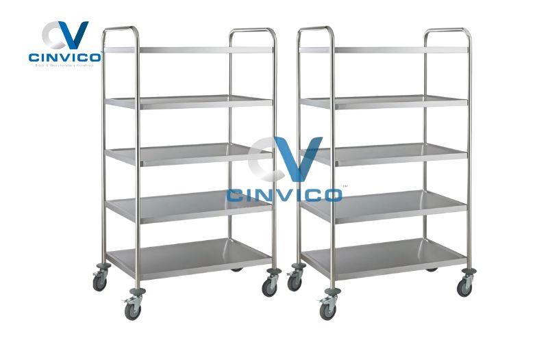Xe đẩy đồ 5 tầng Cinvico