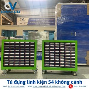 Tủ đựng linh kiện 54 không cánh