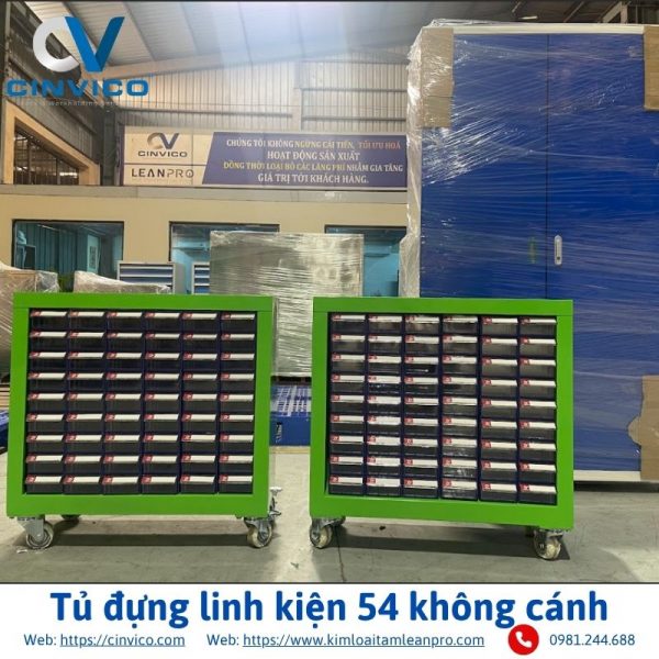 Tủ đựng linh kiện 54 không cánh