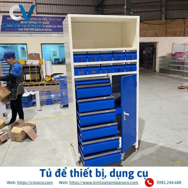 Tủ để thiết bị, dụng cụ