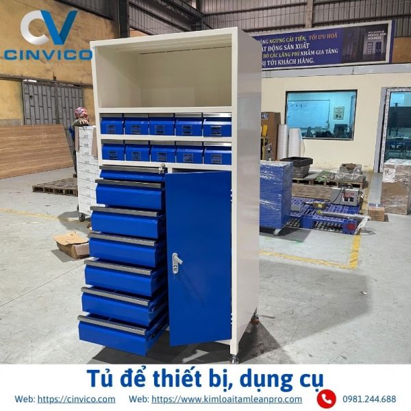 Tủ để thiết bị, dụng cụ